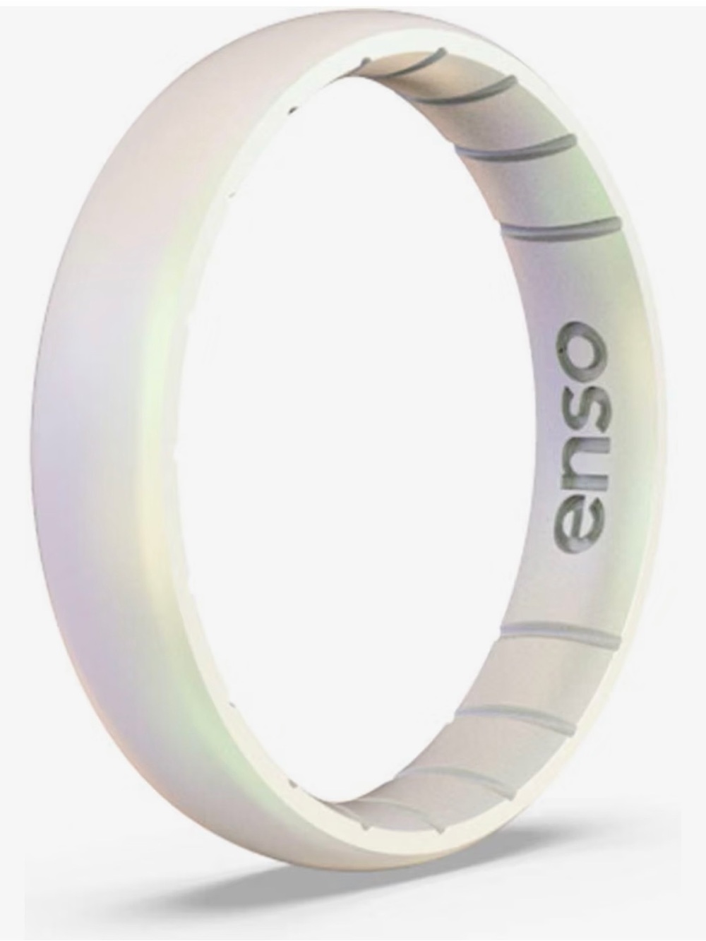 Enso White Silicone Fitness Ring - Comfortable Wearable